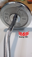 Đòn tạ chữ Z phi 27 mạ crom hàng nhập khẩu siêu đẹp (ốc có chốt) QT-304