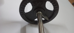 Đòn tạ inox 1,9m inox đầu kẹp (Thanh lý)