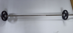 Đòn tạ inox 1,9m inox đầu kẹp (Thanh lý)