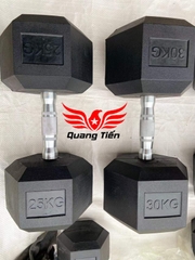 Tạ tay cao su lục giác cao cấp Iron Bull 30 kg nhập khẩu ( giá 1 quả )