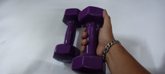 Tạ tay cao su siêu bóng cao cấp của nữ ( màu tím )