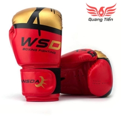 Găng tay boxing WSD chính hãng màu đỏ vàng