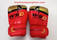 Găng tay boxing WSD chính hãng màu đỏ vàng