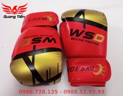 Găng tay boxing WSD chính hãng màu đỏ vàng