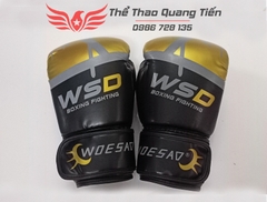 Găng tay boxing WSD chính hãng màu Đen Vàng