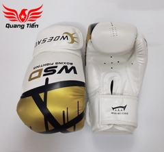 Găng tay boxing WSD chính hãng màu bạch kim