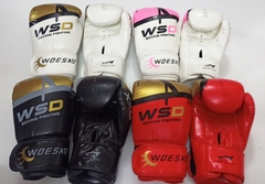Găng tay boxing WSD chính hãng màu trắng hồng
