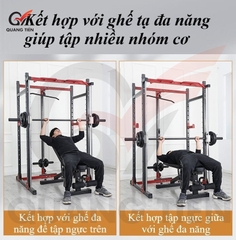 Giàn tạ đa năng Kingbox G04 + kèm ghế ( chưa bao gồm bánh tạ)