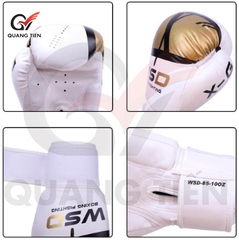 Găng tay boxing WSD chính hãng màu bạch kim