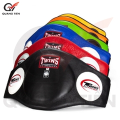 Đai bụng Twins Special Muay Thai Leather Belly Pad BEPL2 cao cấp chính hãng - Màu đen