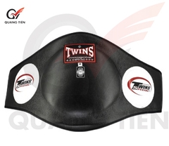 Đai bụng Twins Special Muay Thai Leather Belly Pad BEPL2 cao cấp chính hãng - Màu đen