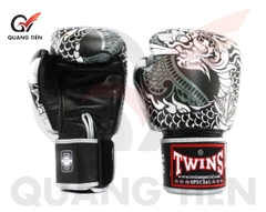 Găng Tay Boxing Twins FBGVL3-52 RỒNG NAGAS SILVER/BLACK