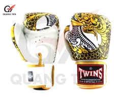 Găng Tay Boxing Twins FBGVL3-52 RỒNG NAGAS GOLD/WHITE