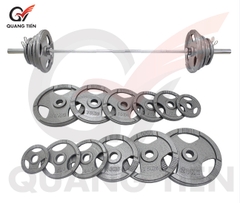 Tạ bánh sắt 5kg olympic sơn tĩnh điện cao cấp chính hãng (phi 28)