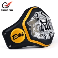 Đích Bụng Fairtex Microfiber Belly Pad cao cấp chính hãng ( đen vàng trắng )