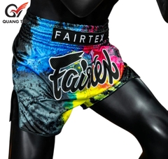 Quần Fairtex Muay Thai Shorts - BS1938 Black Acid Jazz chính hãng Thái Lan