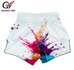 Quần Fairtex Muay Thai Shorts - BS1939 White Funky Soul