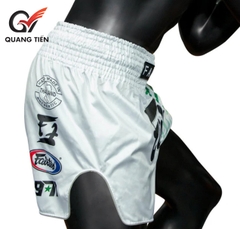 Quần Fairtex Muay Thai Shorts - BS1923 Racer White