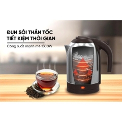 Ấm siêu tốc Inox 1.8L Sunhouse SHD1185