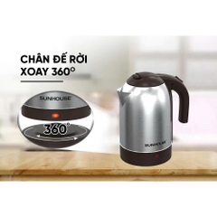 Ấm siêu tốc Inox 1.8L Sunhouse SHD1185