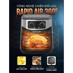 Nồi chiên không dầu 10.5L Sunhouse SHD4038