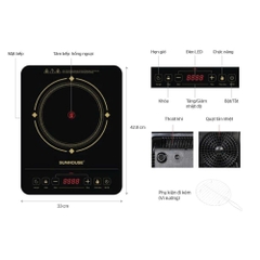 Bếp hồng ngoại cảm ứng Sunhouse SHD6014