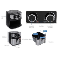 Nồi chiên không dầu 9L Sunhouse SHD4035