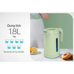 Ấm siêu tốc Inox 2 lớp 1.8L Sunhouse SHD1353