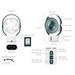 Quạt sạc Sunhouse SHD7116