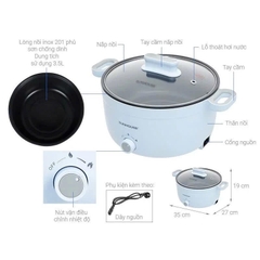 Lẩu điện 3.5L Sunhouse SHD4528