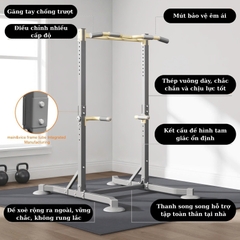 Khung Xà Đơn Đa Năng – Chịu Tải 150Kg – Thép Hộp 4x4cm Dày 1.2mm – Điều Chỉnh Cao 155–216cm