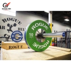 Tạ bánh cao su lõi thép to ROGUE cao cấp lỗ 50 nhập khẩu (set 10-25kg) (1 đôi bánh)