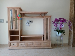 KỆ TIVI LỆCH CAO GỖ TẦN BÌ (SỒI NGA) KE14B (2M4)