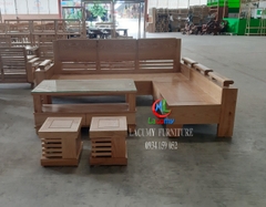 SOFA GÓC GỖ TẦN BÌ (SỒI NGA)- SF01