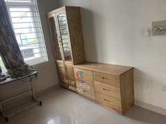 TỦ TRƯNG BÀY GỖ TẦN BÌ (SỒI NGA) 0.8M - TTB01