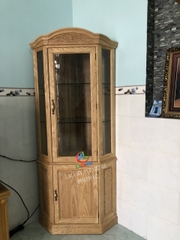 TỦ RƯỢU GÓC GỖ TẦN BÌ (SỒI NGA) - TR04