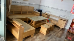 SOFA GÓC GỖ TẦN BÌ (SỒI NGA)- SF01