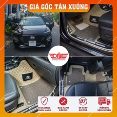 Thảm lót sàn ô tô 8D Hyundai Kona Full Viền Cửa