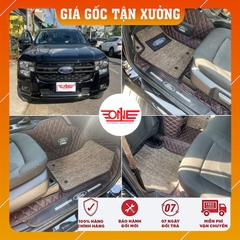 Thảm lót sàn ô tô 8D Ford Ranger 2023 Full viền cửa