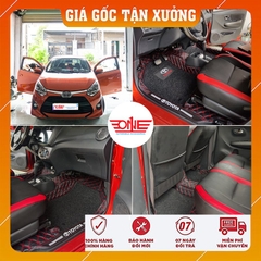 Thảm lót sàn ô tô 8D Toyota Wigo Form phủ viền cửa