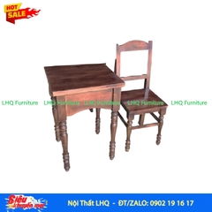 Bàn Cafe Vintage Mặt Vuông 50 – Diềm Bàn Sâu, Duyên Dáng Như Váy Thiếu Nữ