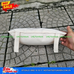 Gối Ghế Võng Vải – Vỏ Vải Thô Trượt Nước, Mút Chất Lượng Cao, Màu Be Và Canva