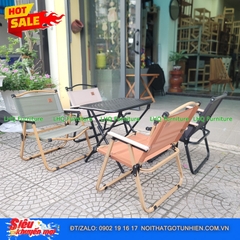Bộ Bàn Chữ Nhật 40x60x51cm + 4 Ghế Camping – Lựa Chọn Bình Dân Thông Minh