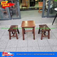 Bộ Bàn Ghế Cafe Đôn Mini Phong Cách Cổ Điển – Giá Chỉ 690.000đ Tại LHQ Furniture