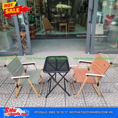 Bộ Bàn Chữ Nhật 40x60x50cm + 2 Ghế Camping – Giá Rẻ, Gọn Nhẹ, Bền Đẹp
