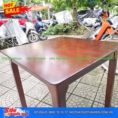 Bộ bàn ăn vuông 80 4 ghế Bingo – Gỗ tự nhiên, thiết kế cách điệu trẻ trung, tiết kiệm diện tích