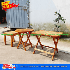 Bộ Sưu Tập Bàn Cafe Gỗ Tràm – Bát Giác, Vuông 50, Vuông 40, Chữ Nhật 40x60 – Đa Dạng Cho Quán Vỉa Hè & Ban Công