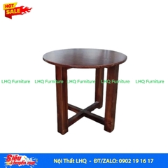 Bàn Cafe Vintage Tròn Chân Chữ X – Độc Đáo Từ Cái Nhìn Đầu Tiên