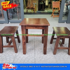 Bộ Bàn Ghế Cafe Đôn Mini Phong Cách Cổ Điển – Giá Chỉ 690.000đ Tại LHQ Furniture