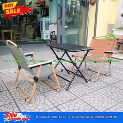 Bộ Bàn Chữ Nhật 40x60x50cm + 2 Ghế Camping – Giá Rẻ, Gọn Nhẹ, Bền Đẹp